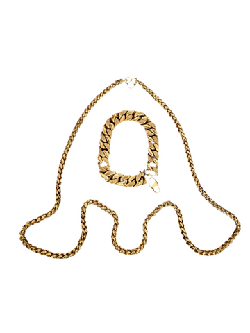 22k Solid Gold Set (Necklace & Bracelet)