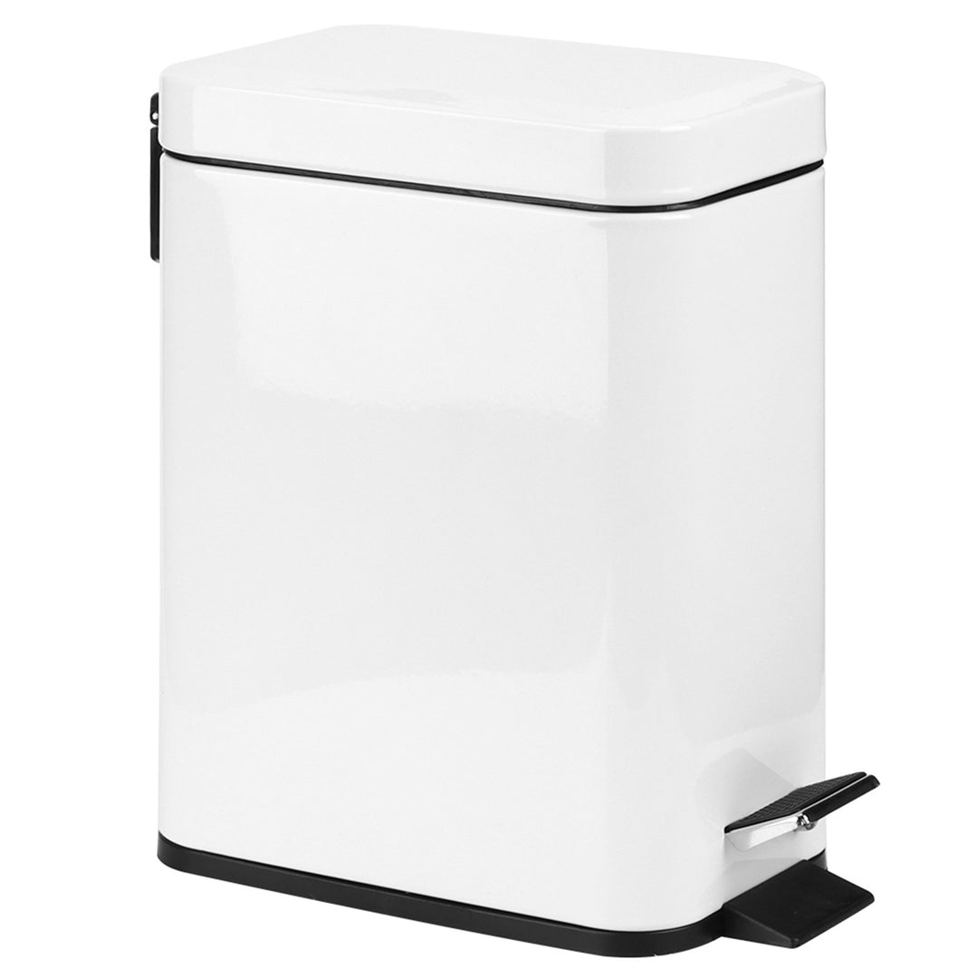 Bathroom/Kitchen Stainless Steel Mute Pedal Garbage Bin —Trash Can 5L