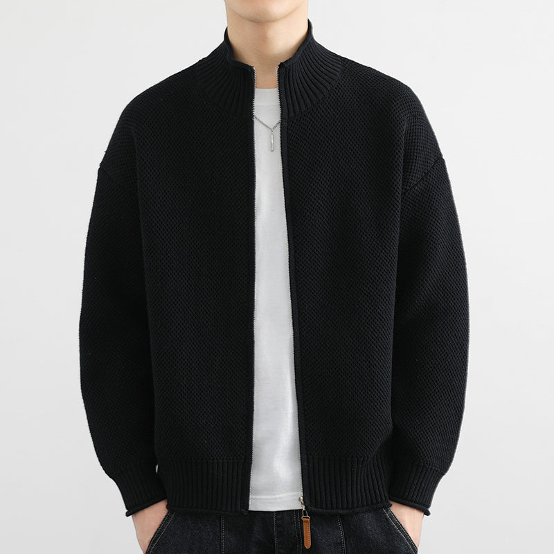 Knitwear Cardigan Zipper Sweater High-end Collar