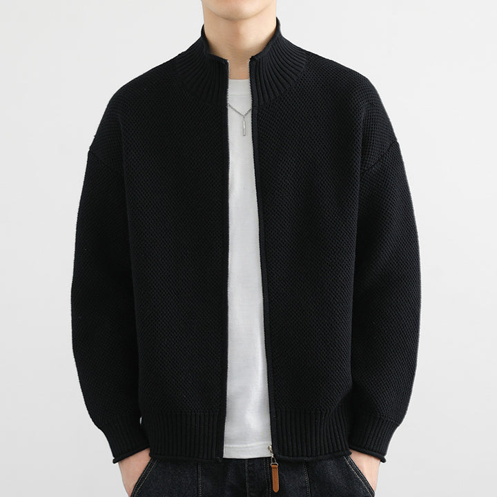 Knitwear Cardigan Zipper Sweater High-end Collar