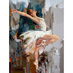 RUOPOTY-Adult Ballet Dancers Painting Works By Number, Craftsmanship, Painting Works By Number And Frame