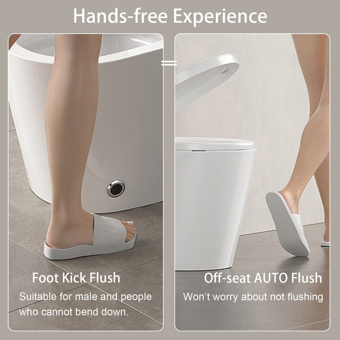 Smart Toilet with Heating Automatic Opening /Closing