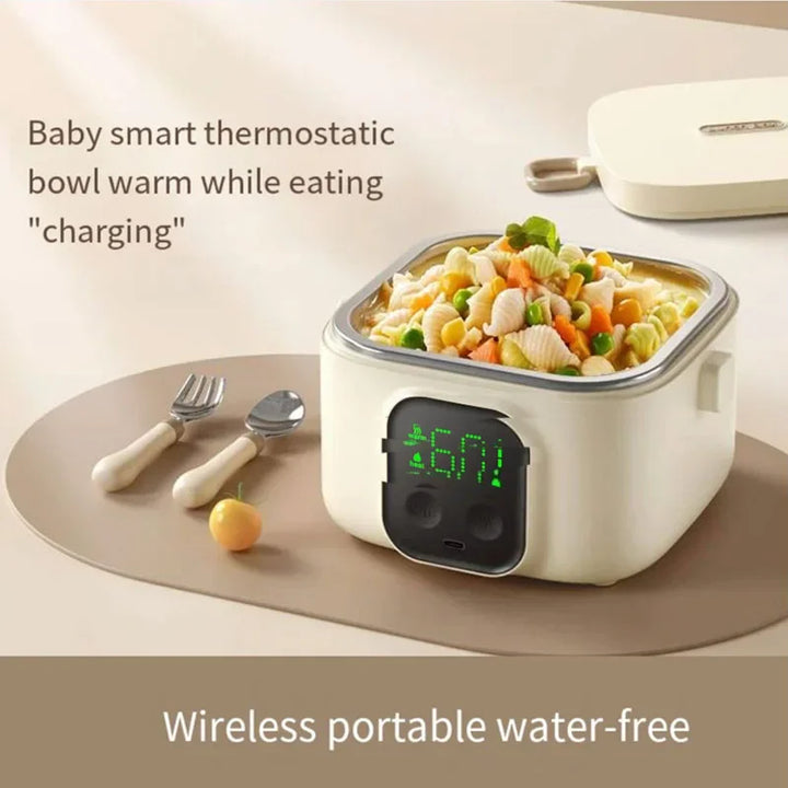 Wireless Heating Lunch Box *LCD Display Rechargeable Lunch Box