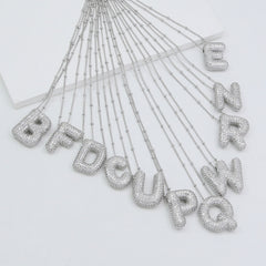 Letter Pendant European And American Bubble Graceful And Fashionable 26 English Letter Necklace