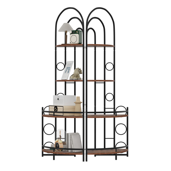 4 -Tier Plant Stand with Metal Frame