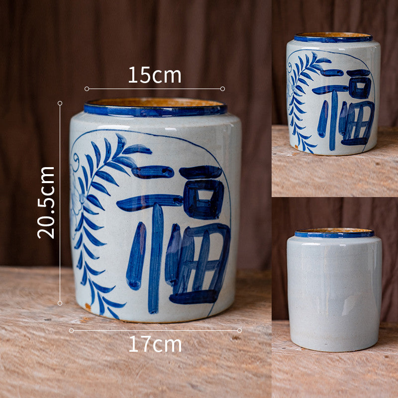 Hand-painted Ceramic Vase Stoneware Flower Pot