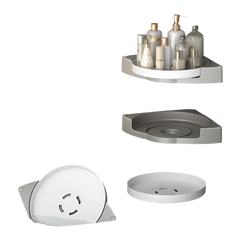 Rotating bathroom/toilet shower gel storage rack