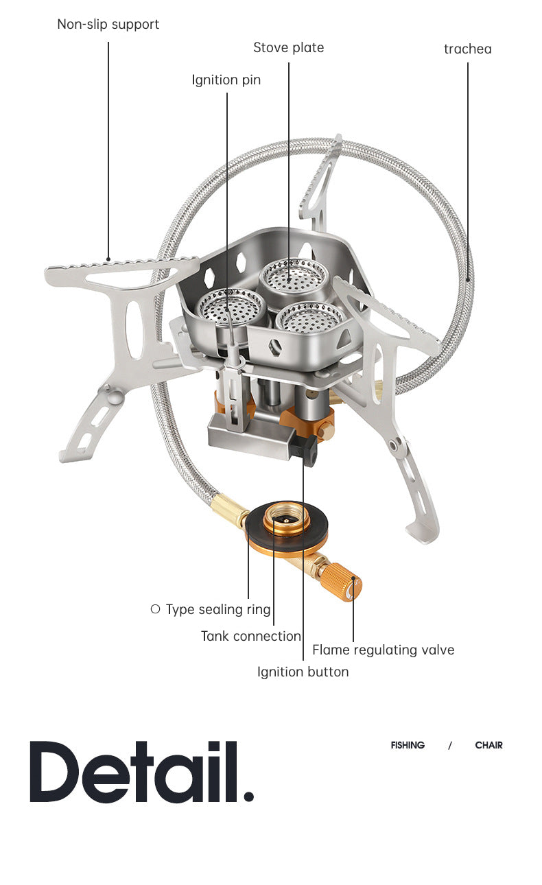 Foldable Camping Gas Stove Hiking Portable Stove