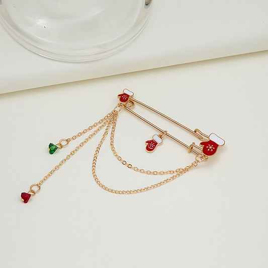 Brooch Fashion Clothing Accessories Chain Bell