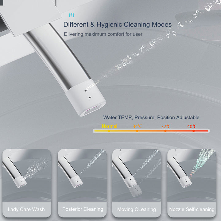 Smart Toilet with Heating Automatic Opening /Closing