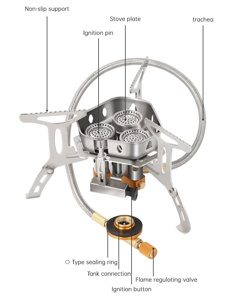 Foldable Camping Gas Stove Hiking Portable Stove