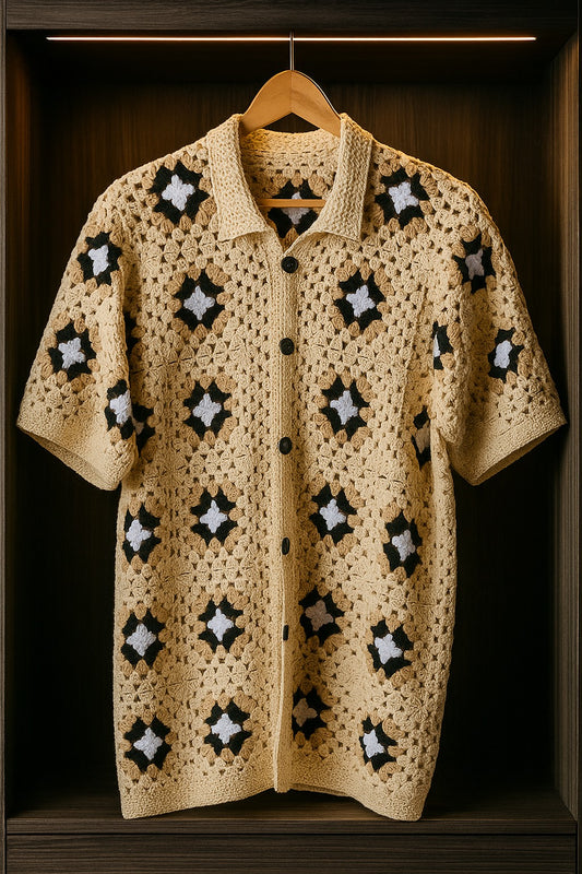 Crochet T-Shirt Made with 100% milk cotton Yarn