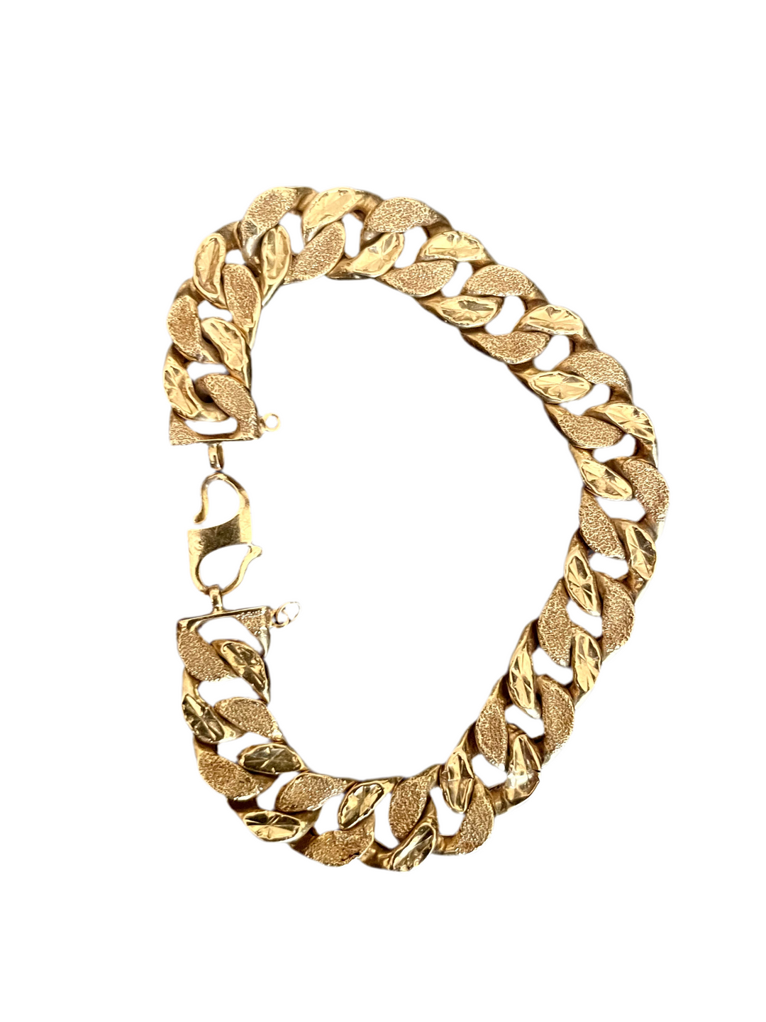 22k Solid Gold Cuban Link Bracelet