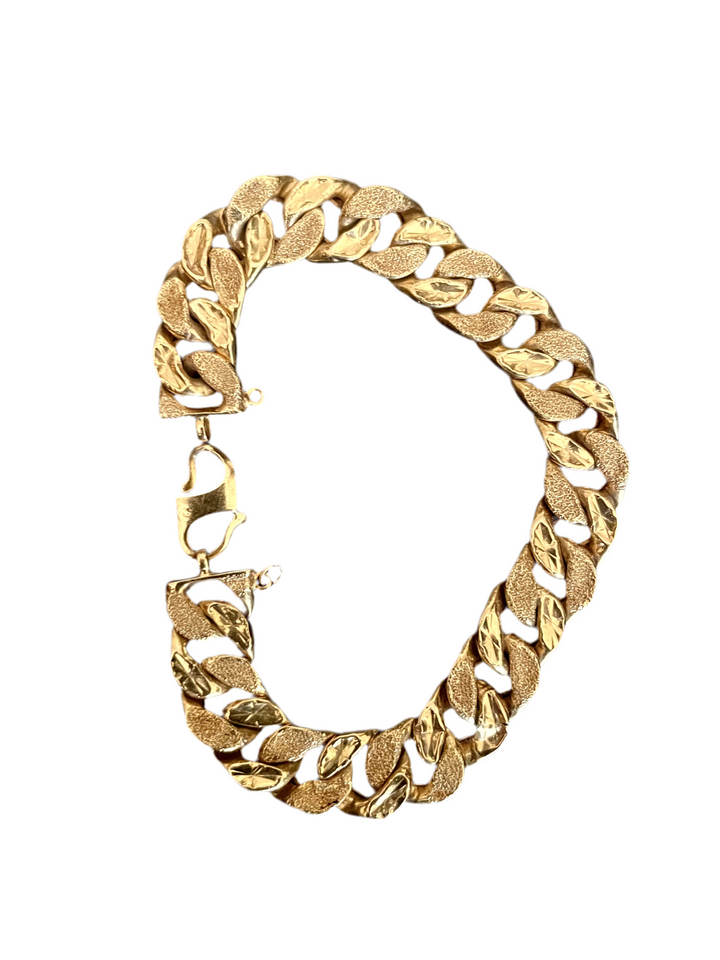 22k Solid Gold Cuban Link Bracelet