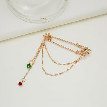 Brooch Fashion Clothing Accessories Chain Bell