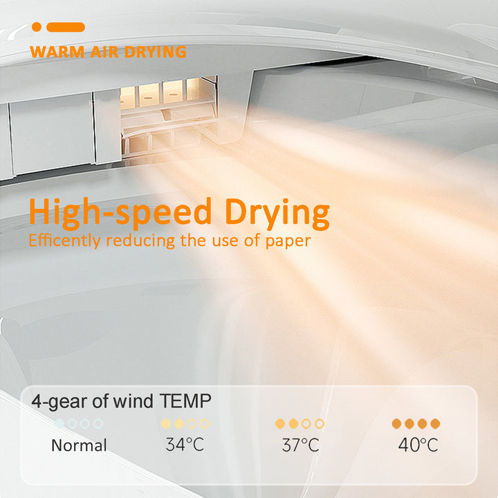 Smart Toilet with Heating Automatic Opening /Closing