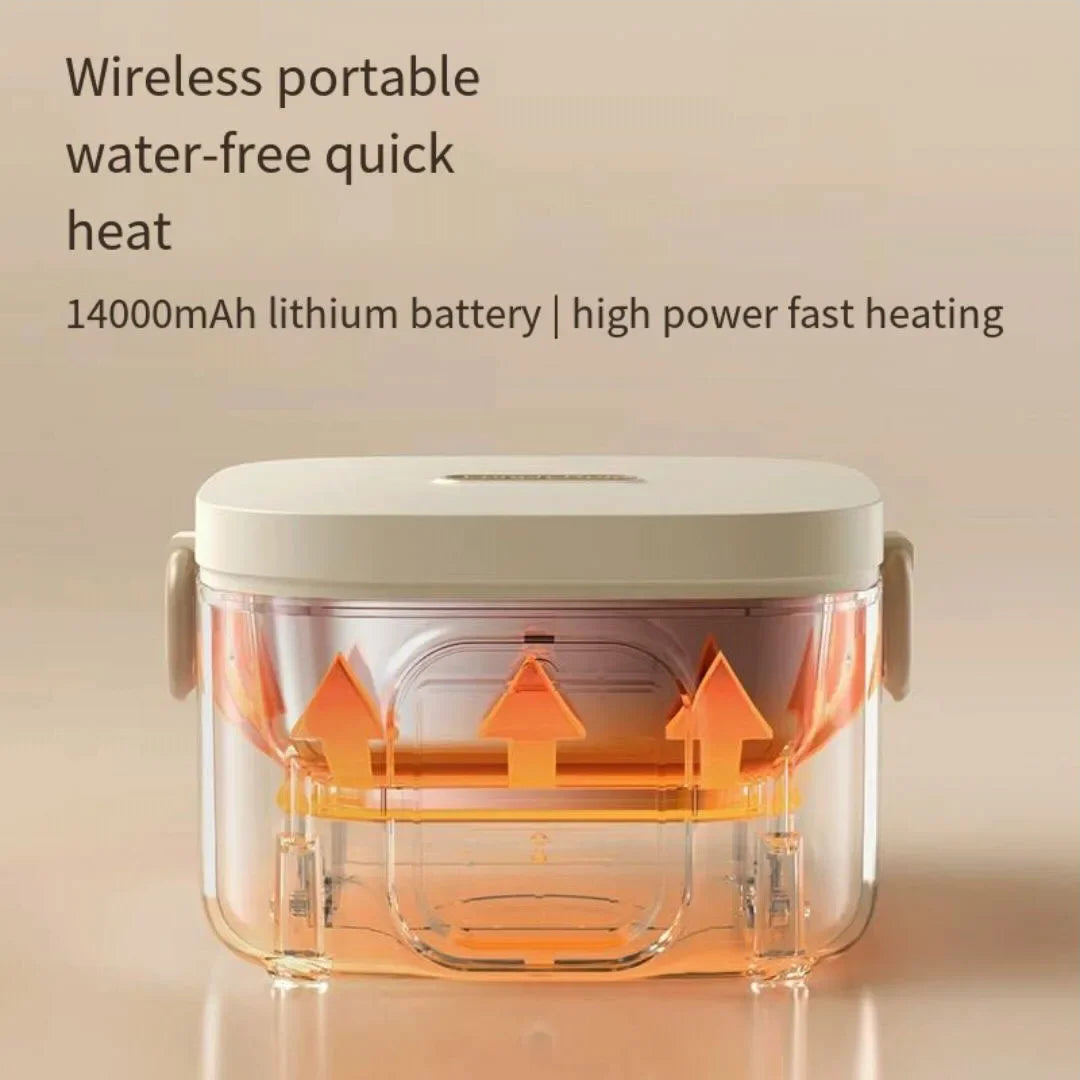 Wireless Heating Lunch Box *LCD Display Rechargeable Lunch Box