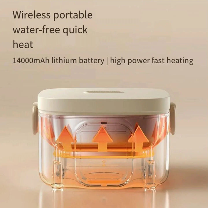 Wireless Heating Lunch Box *LCD Display Rechargeable Lunch Box