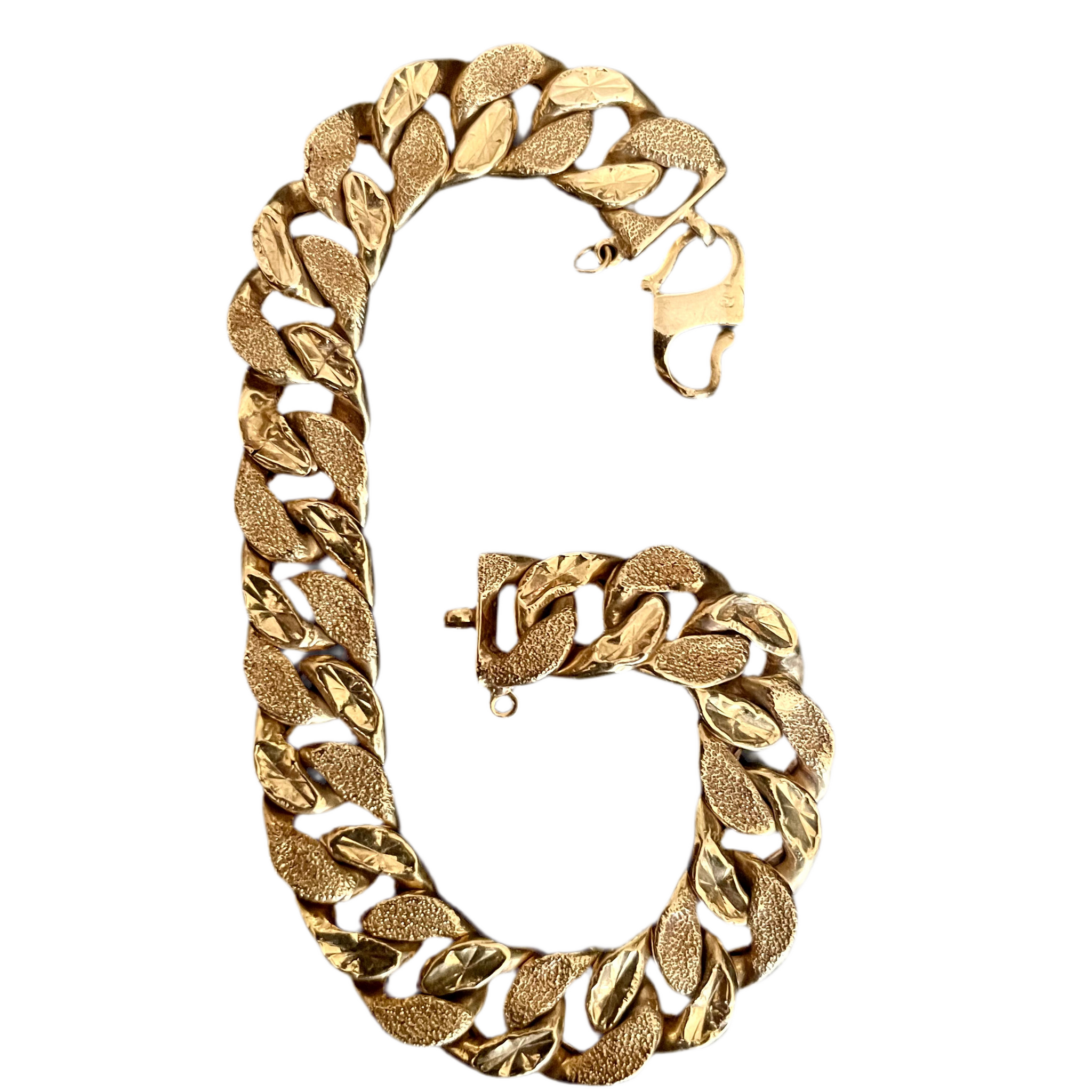 22k Solid Gold Cuban Link Bracelet