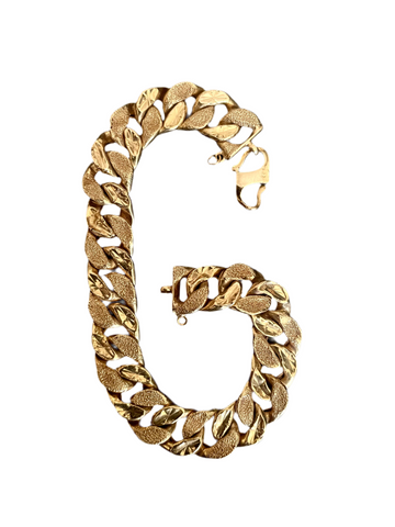 22k Solid Gold Cuban Link Bracelet