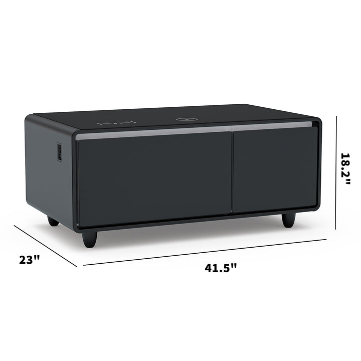 Smart Coffee Table -Built-in Fridge,Speaker, Wireless Charging