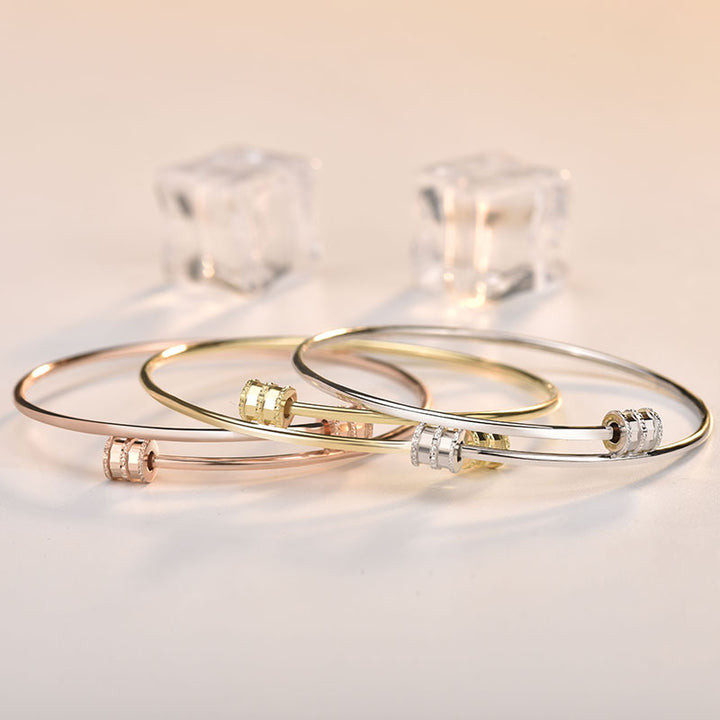 Tiny Waist Tube 925 Silver Open Bangle