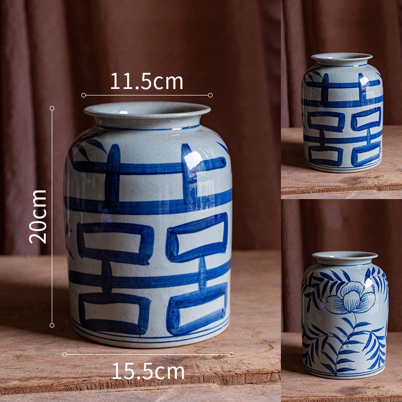 Hand-painted Ceramic Vase Stoneware Flower Pot