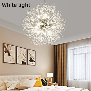 Dandelion Crystal Chandelier Restaurant Bedroom Clothing Shop Lighting